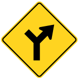 Wa-15A Y-Intersection Controlled Sign