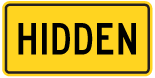 Wa-18t Hidden Intersection Tab sign