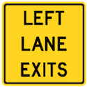 Wa-56L Left Lane Exits