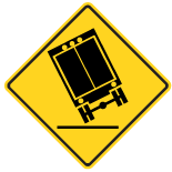 Wa-75R Truck Overturning Right Sign