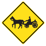 Wc-23 Horse-Drawn Vehicle Signsign