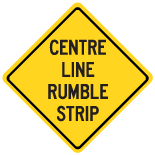 Wc-31- Centre Line Rumble Strip Sign